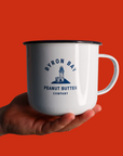 GIANT Peanut Butter Enamel Mug
