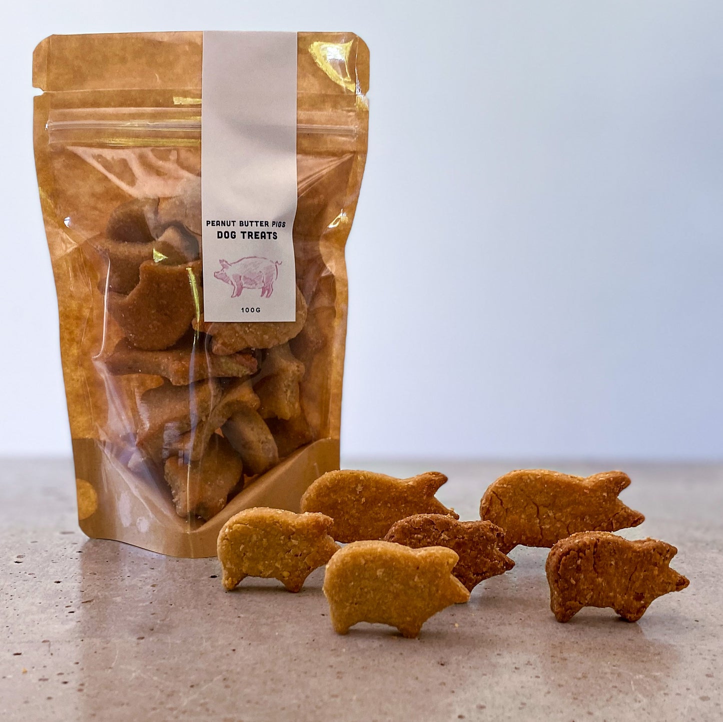 Peanut Butter Pigs Dog Treats