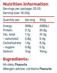 Byron Bay Peanut Butter - Smooth with No Added Salt