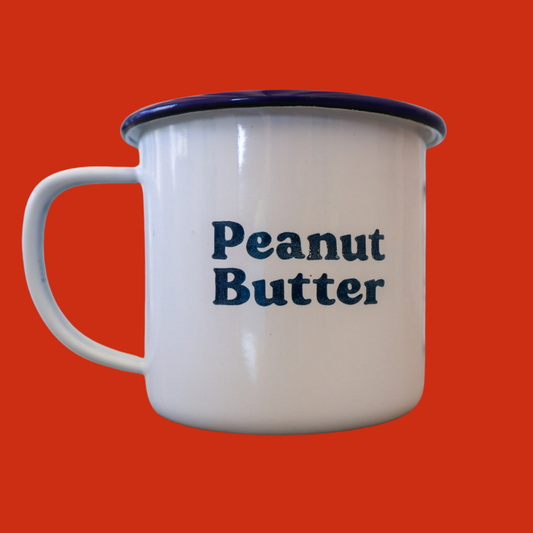 Peanut Butter Enamel 8cm Falcon Mug