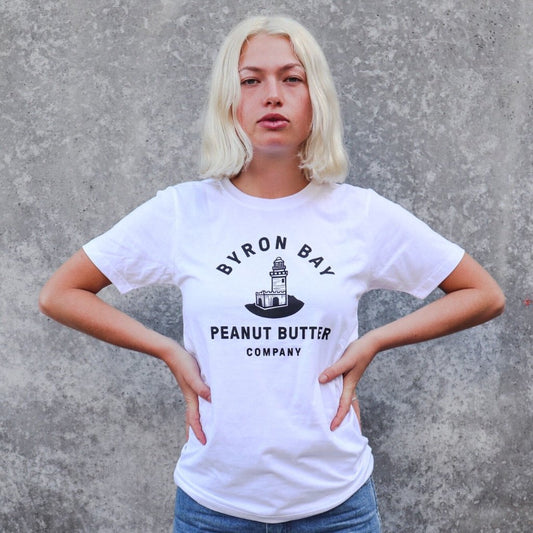 Byron Bay Peanut Butter T-Shirt - White