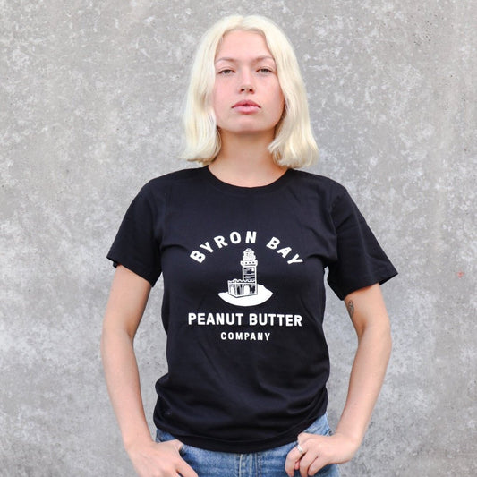 Byron Bay Peanut Butter T-Shirt - Black